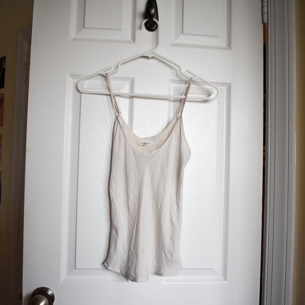 2 for 1! Urban Outfitters Silence + Noise White and Pink Silk Camisoles Size XS